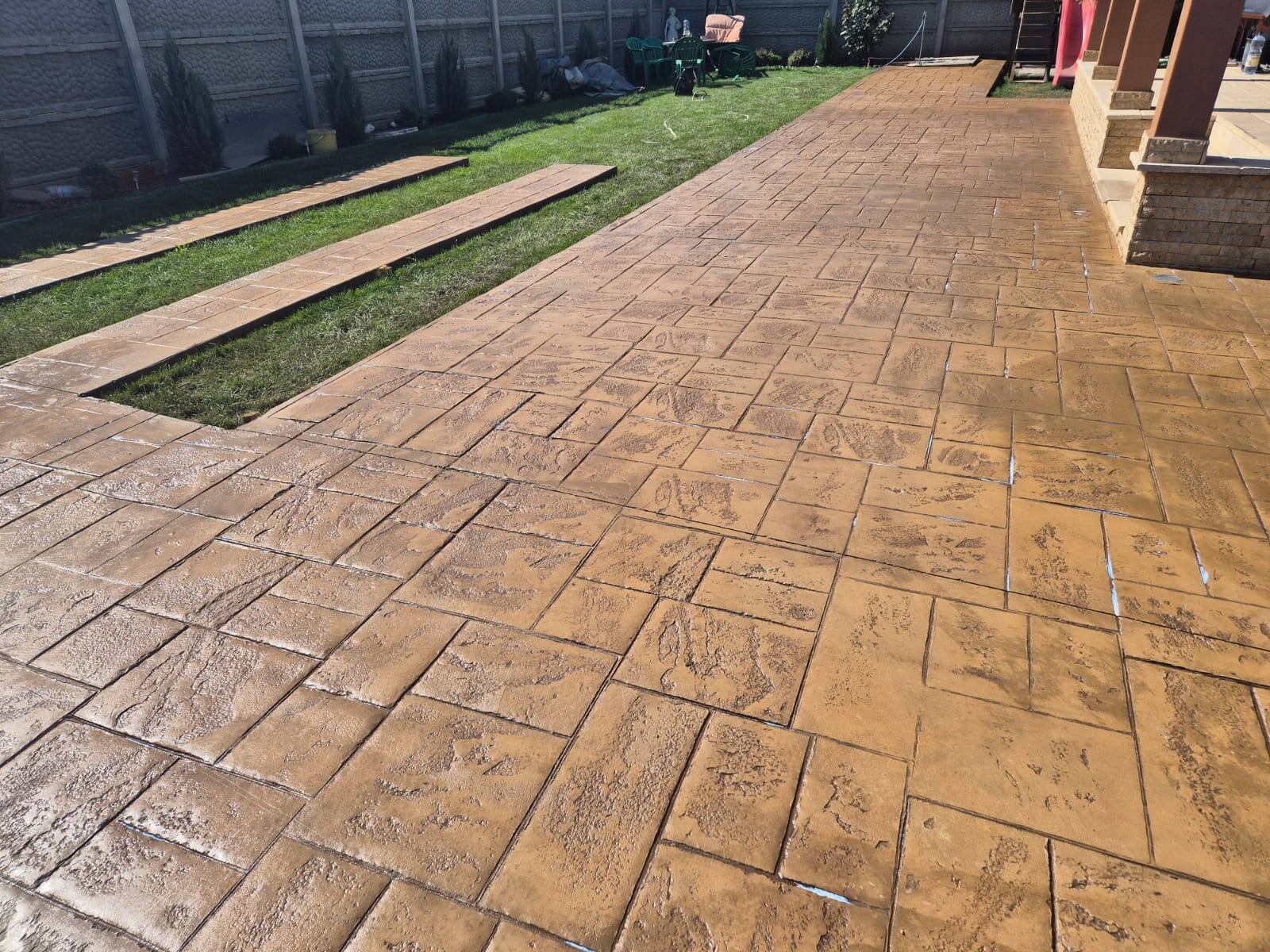 Lucrare beton amprentat